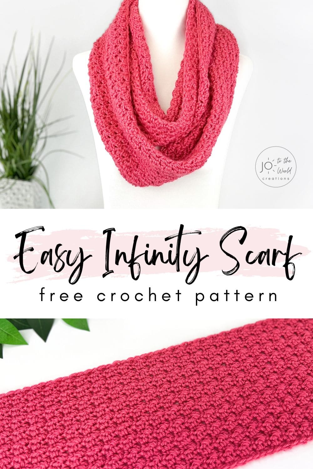 Crochet infinity scarf free pattern