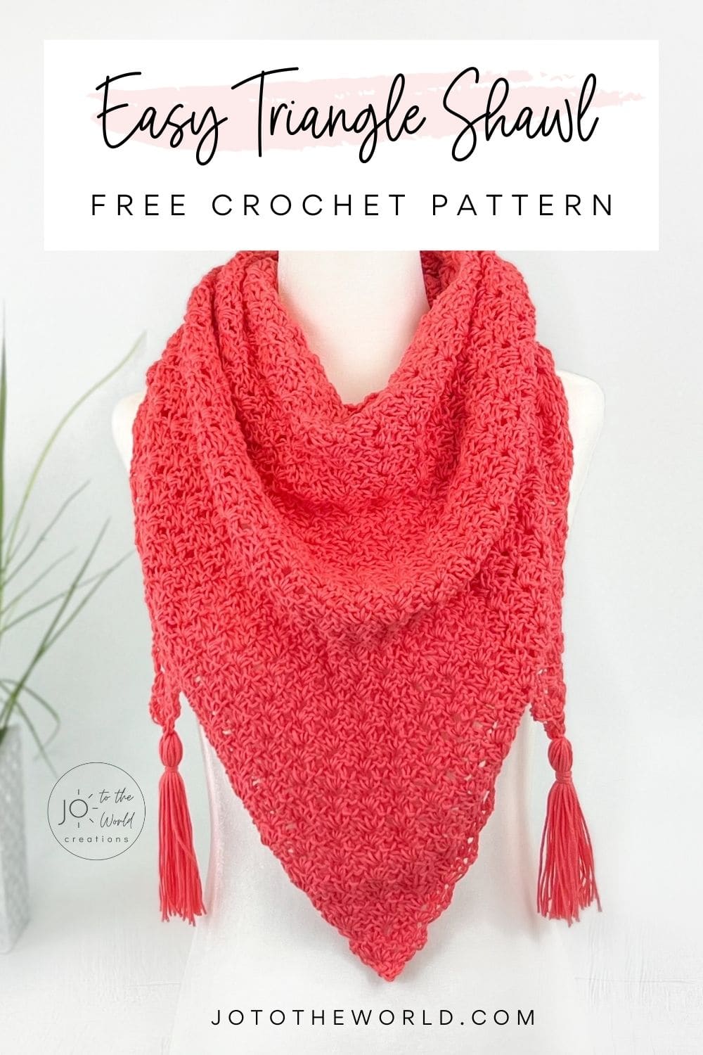 Crochet Triangle Shawl Pattern Free