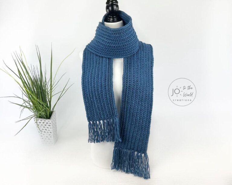 Men's Scarf Crochet Pattern Jo to the World Creations