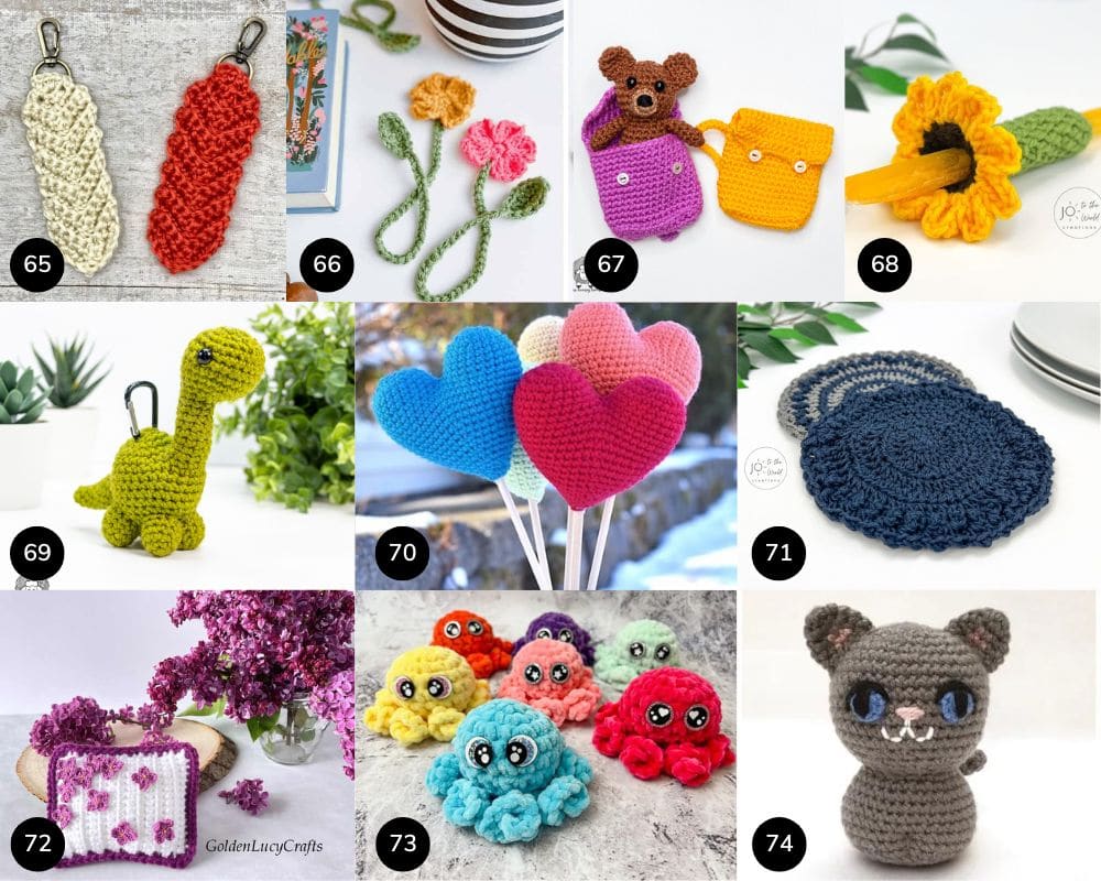 Mini crochet projects