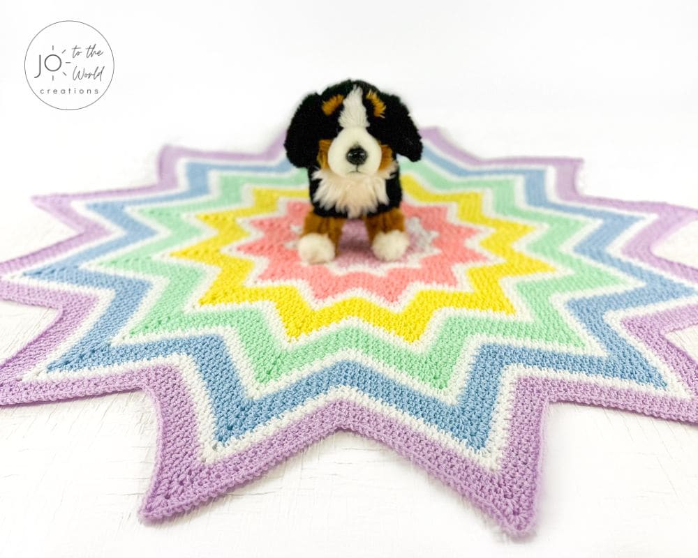 Star crochet pattern blanket