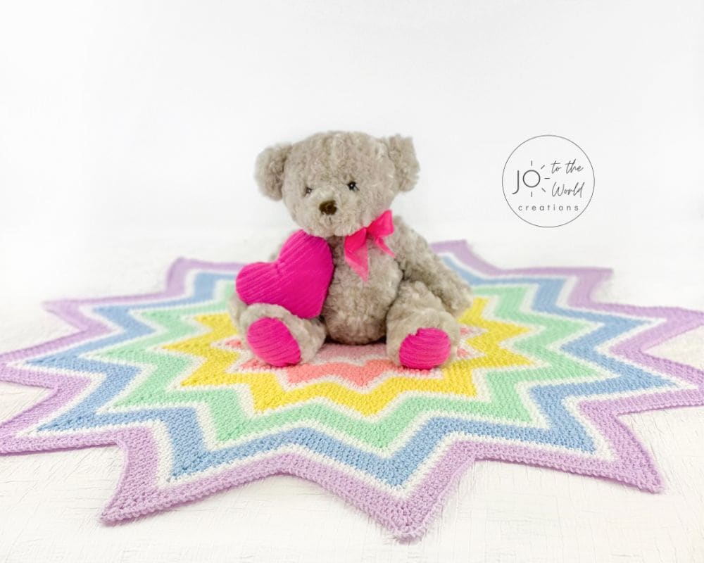 Star crochet pattern blanket