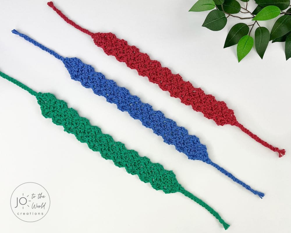 Summer crochet headband