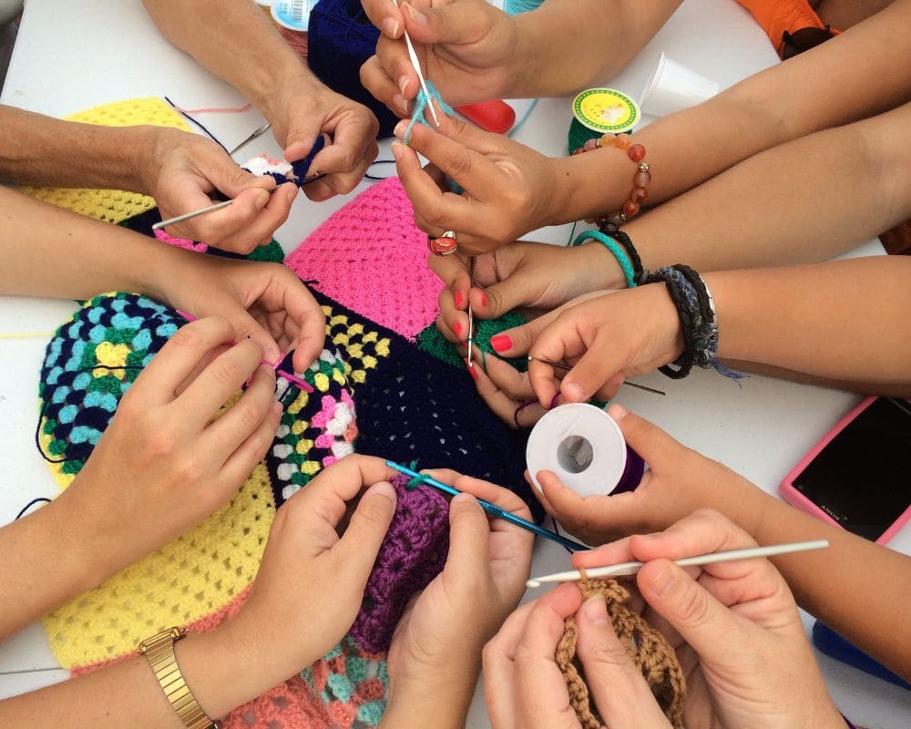 Crocheting in groups