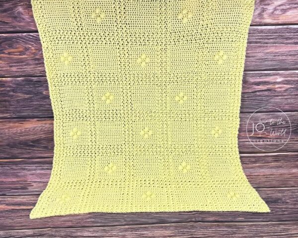 Gender neutral crochet baby blanket pattern