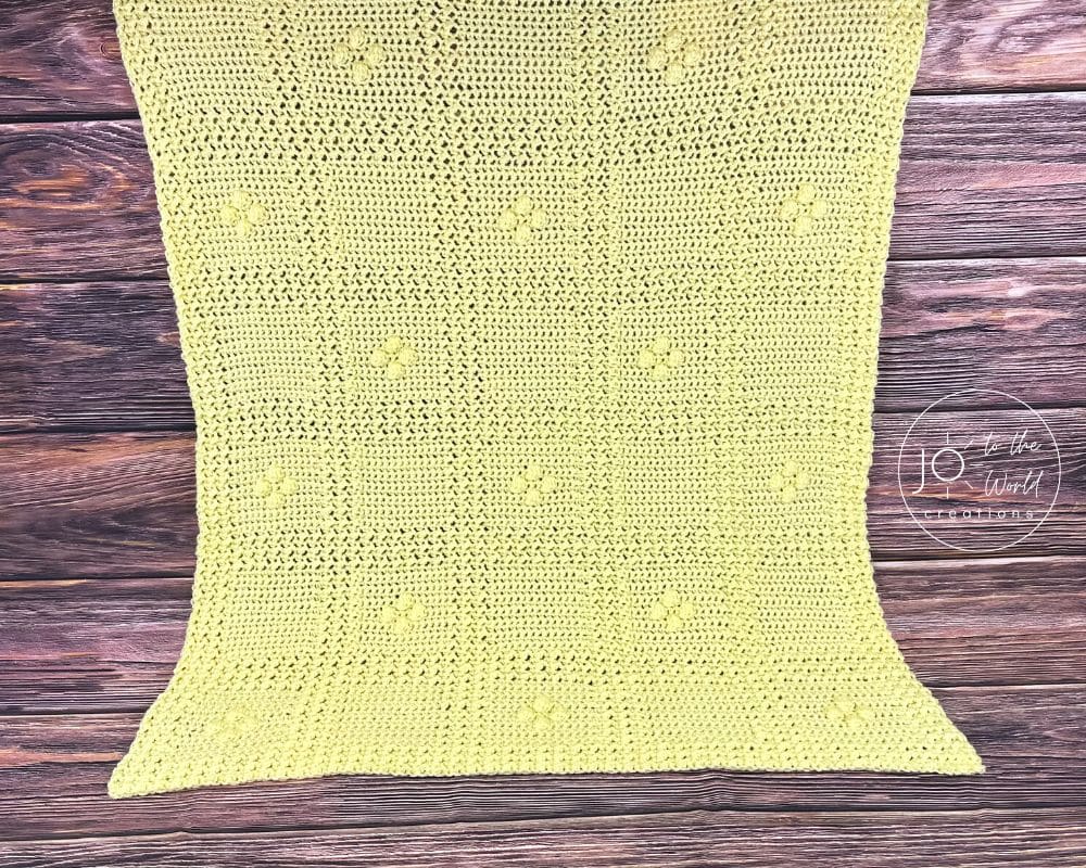 Gender neutral crochet baby blanket pattern