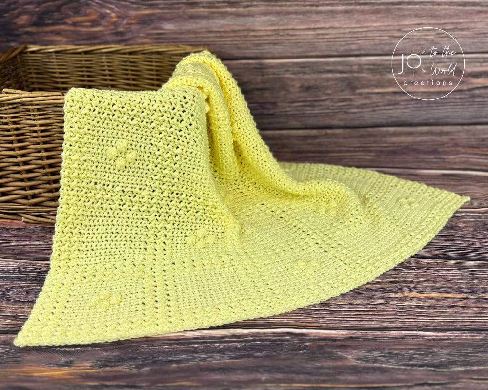 Unisex baby blanket crochet pattern