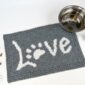 Crochet Paw Print Love Mat (for Pet Dog or Cat) Pattern Free