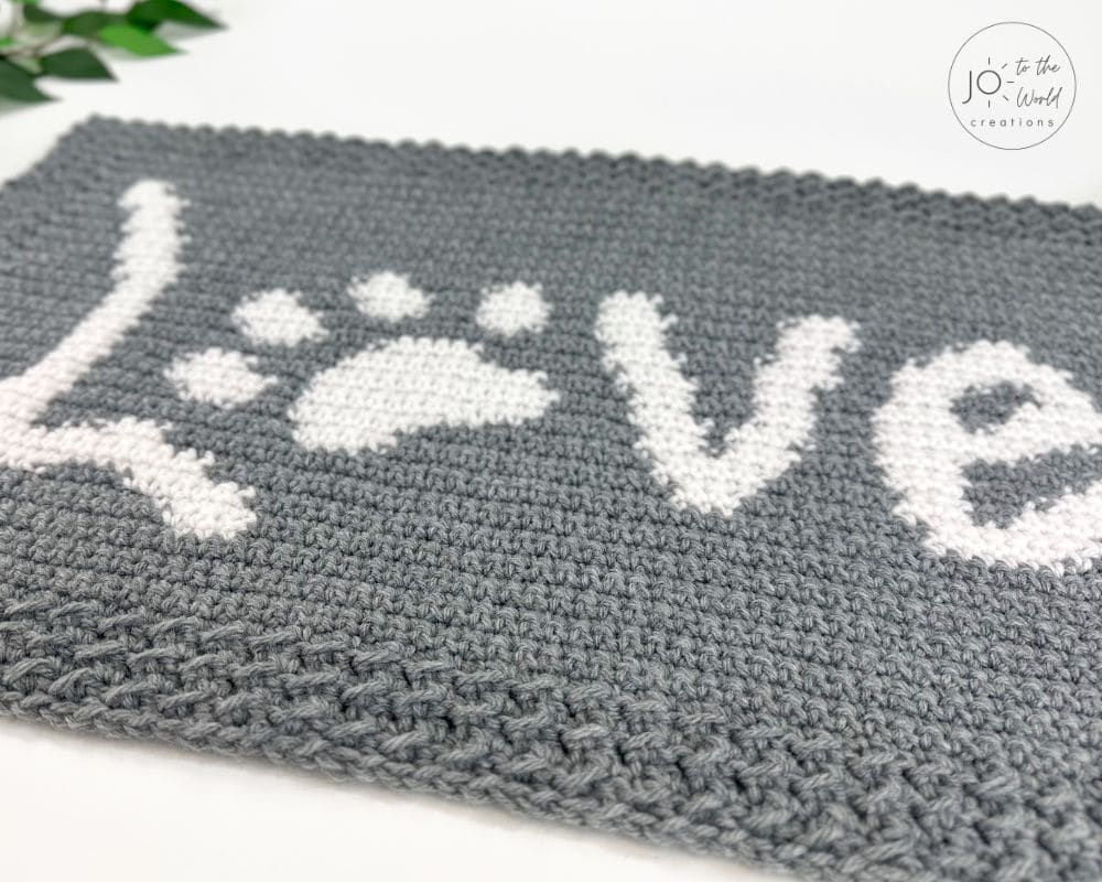 Crochet pet mat pattern