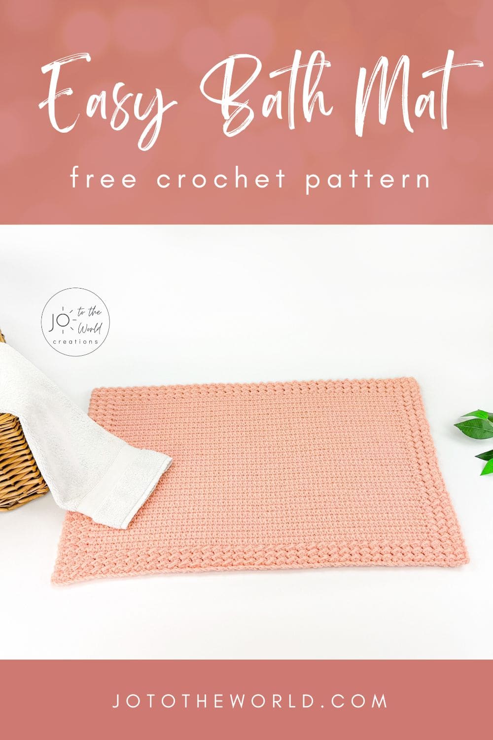 Easy bath mat crochet pattern free