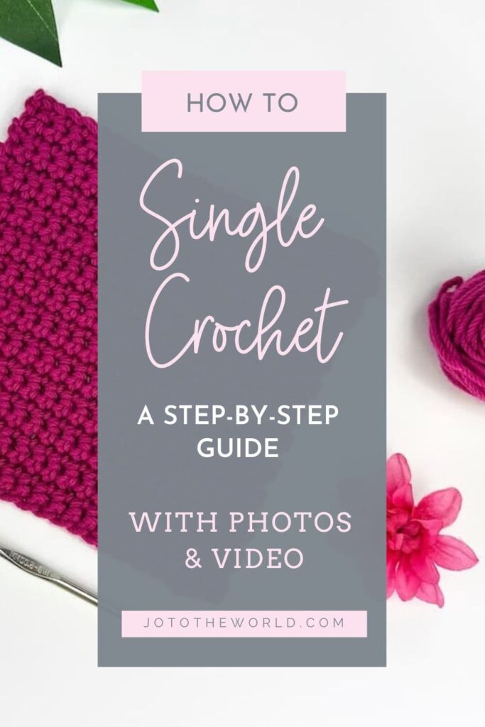 How to single crochet step by step