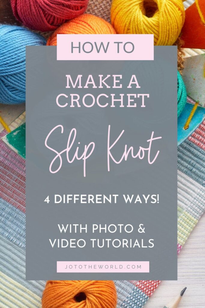 How to make a slip knot in crochet