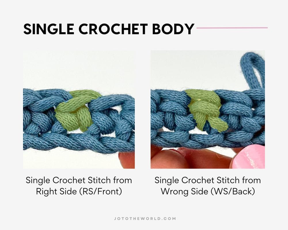 Single crochet stitch body