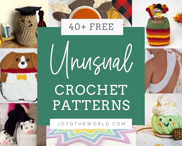 40+ Unusual Crochet Patterns – Free!