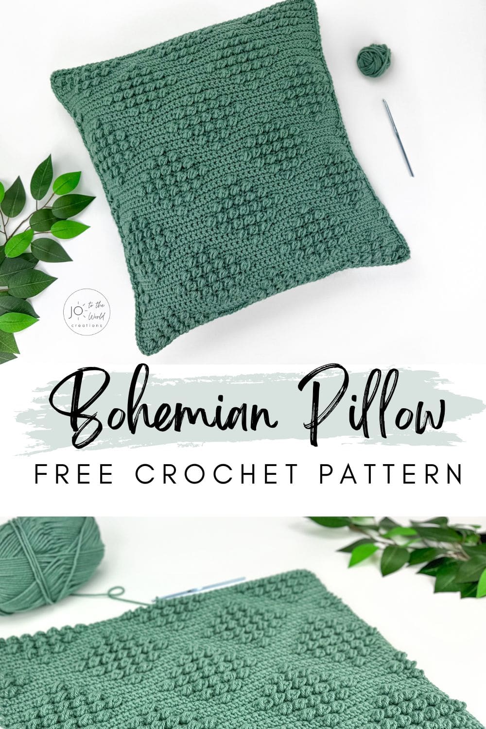 Bohemian Pillow Crochet Pattern Free