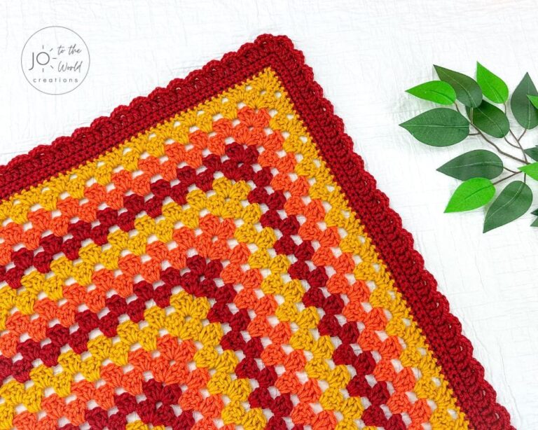 Continuous Granny Square Blanket Crochet Pattern Jo to the World Creations