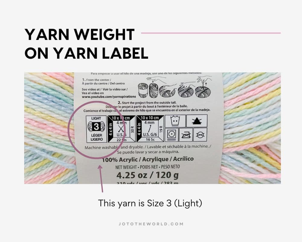Size 3 (Light) Yarn