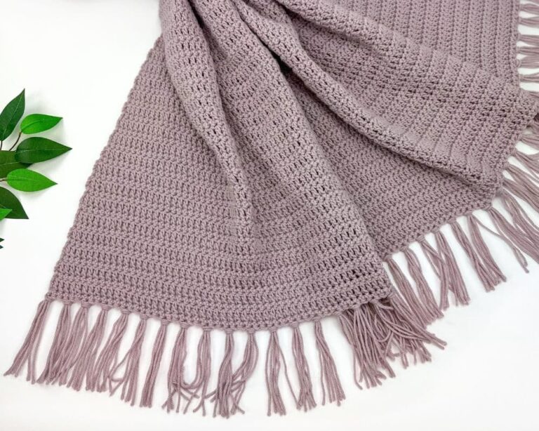 How to Crochet a Throw Blanket for Beginners - Free Pattern | Jo to the ...