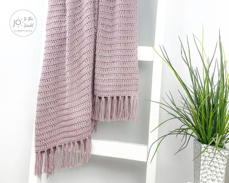How to Crochet a Throw Blanket for Beginners - Free Pattern | Jo to the ...