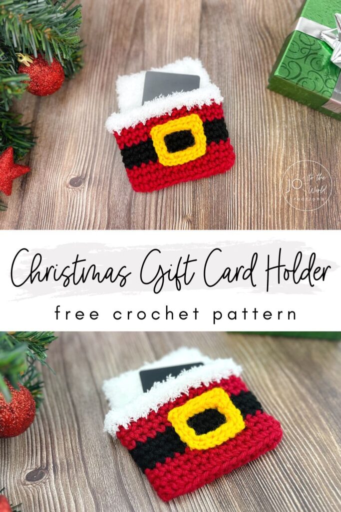 Crochet Christmas Gift Card Holder
