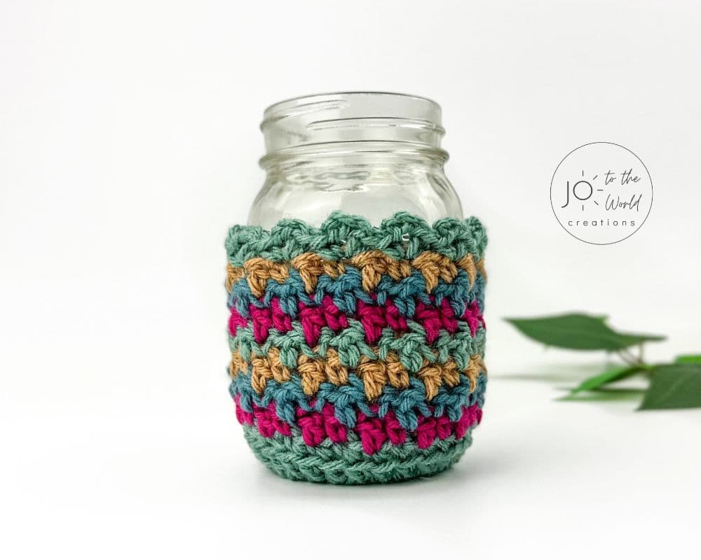 Crochet Mason Jar Cover