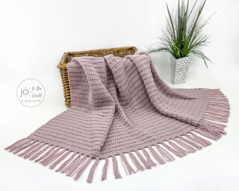 How to Crochet a Throw Blanket for Beginners | Jo to the World Creations