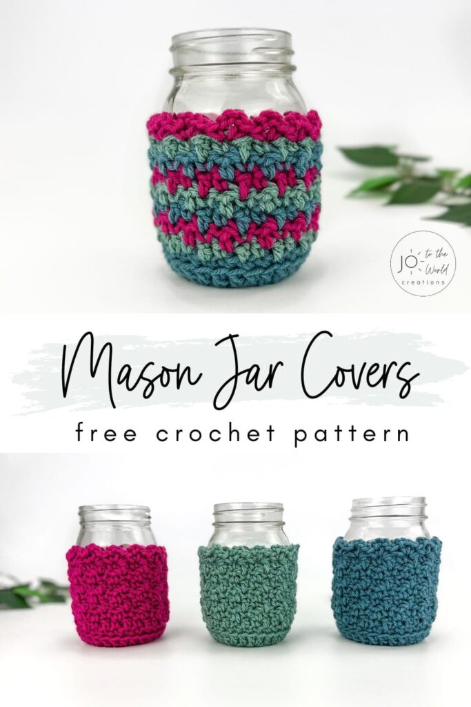 Mason Jar Covers Free Crochet Pattern