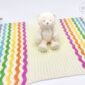 Rainbow Crochet Baby Blanket Pattern