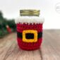 Christmas Mason Jar Cover Crochet Pattern