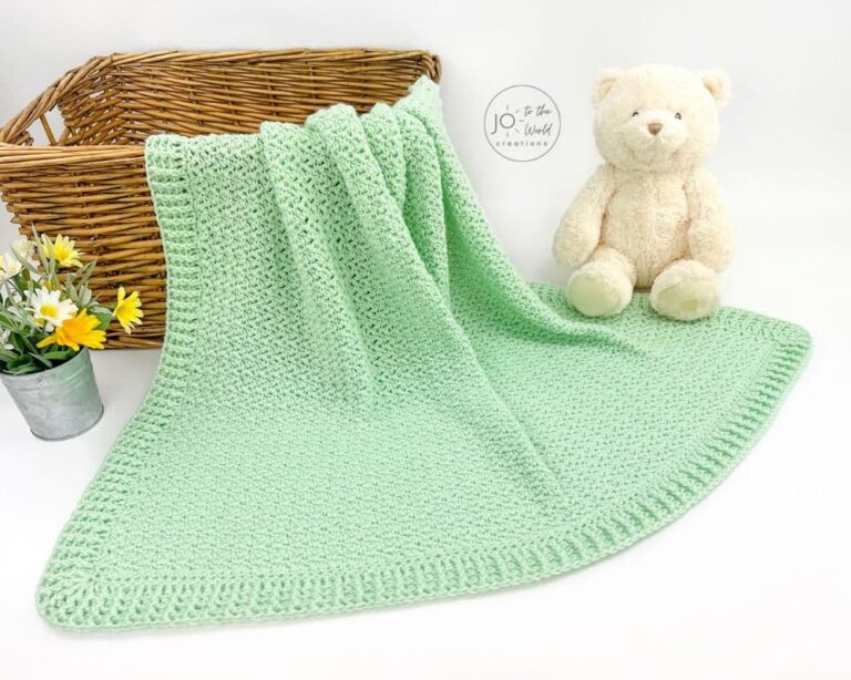 Charming (No Holes) Baby Blanket – Free Crochet Pattern