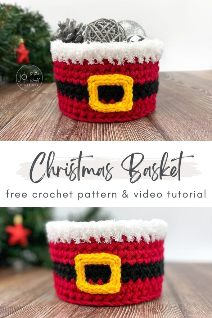 Christmas Basket Crochet Pattern Free