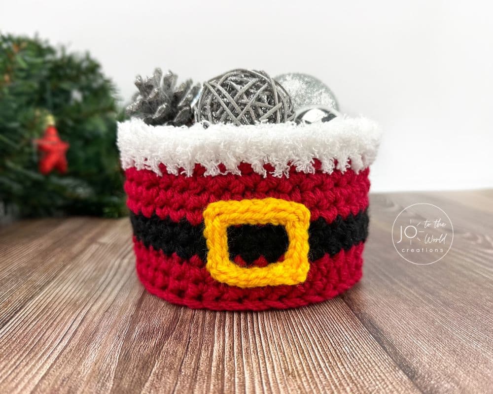 Crochet Christmas Basket
