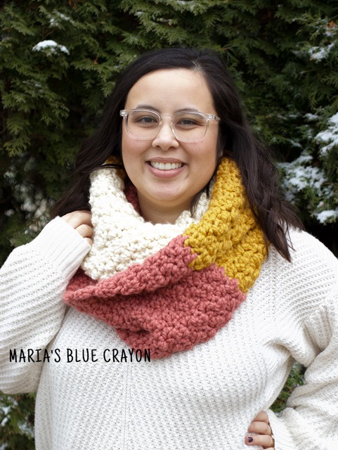 Color Block Infinity Scarf 