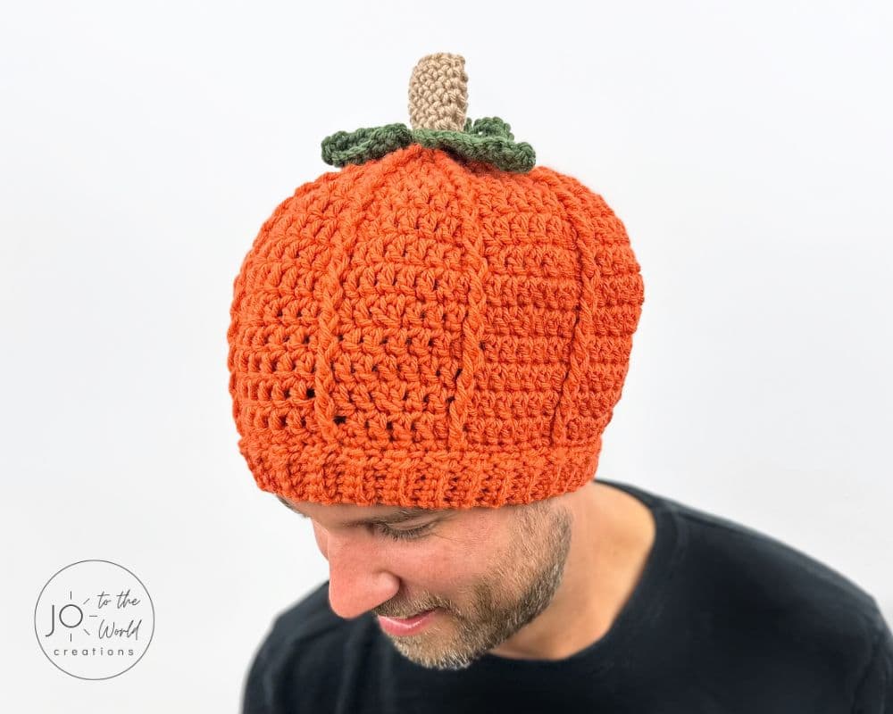 Crochet Pumpkin Hat - Adult Pattern
