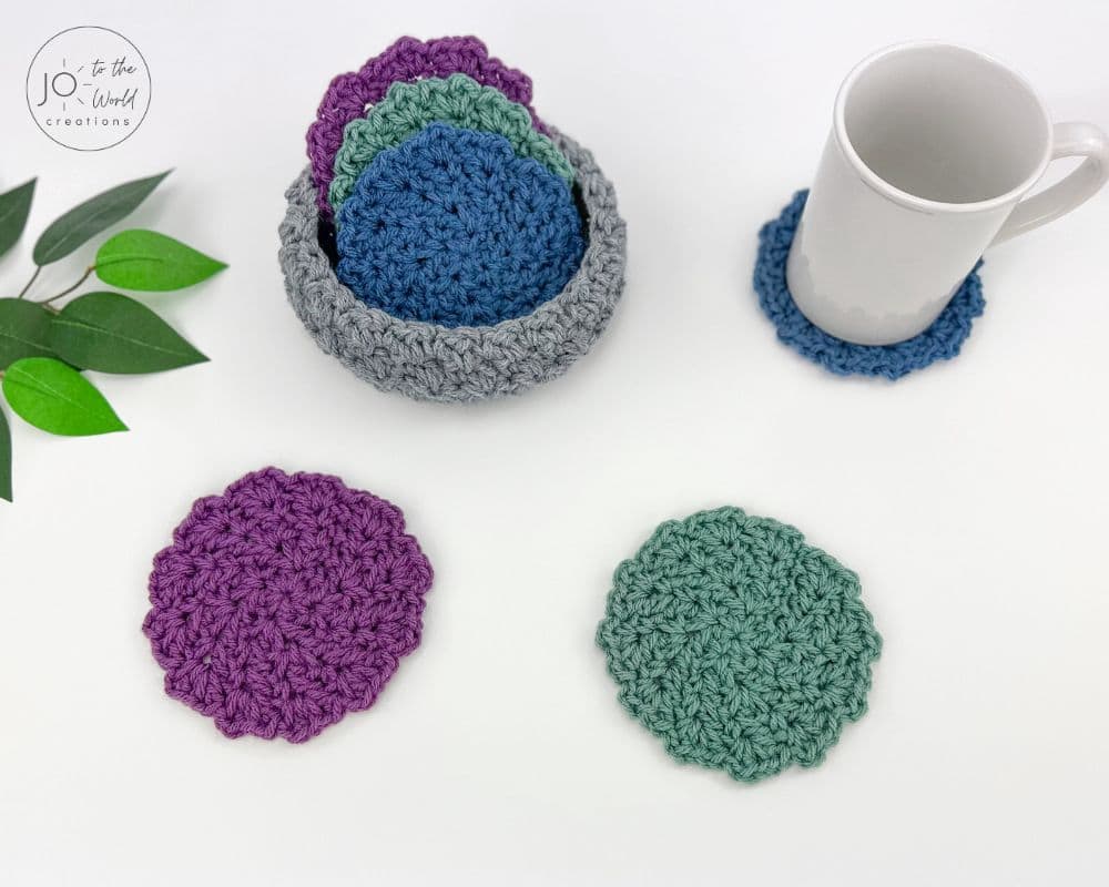 How to Crochet Round Coasters