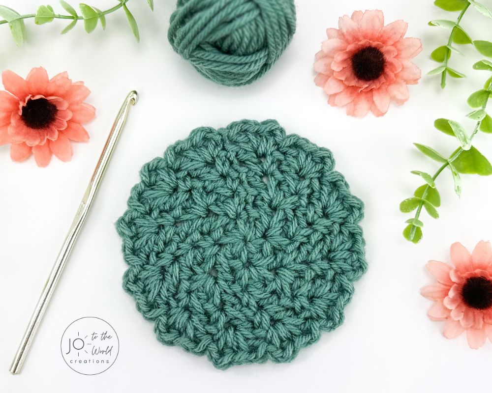 Round Crochet Coaster