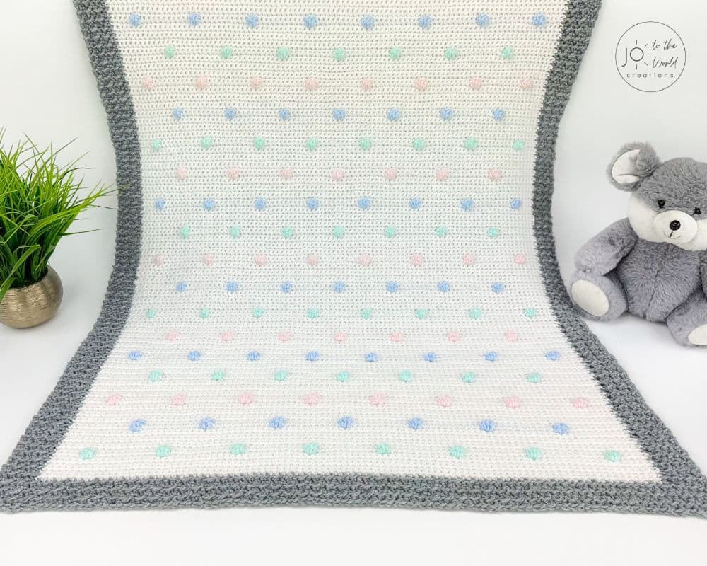 Crochet Bobble Baby Blanket Pattern