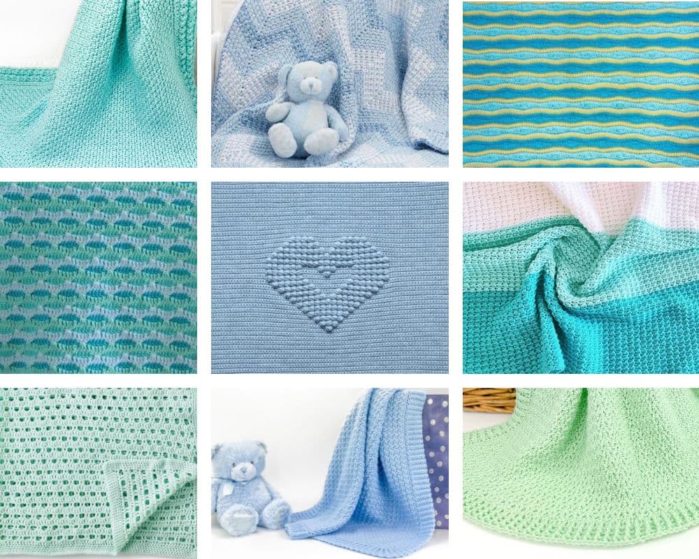 Baby Boy Crochet Blanket Colors