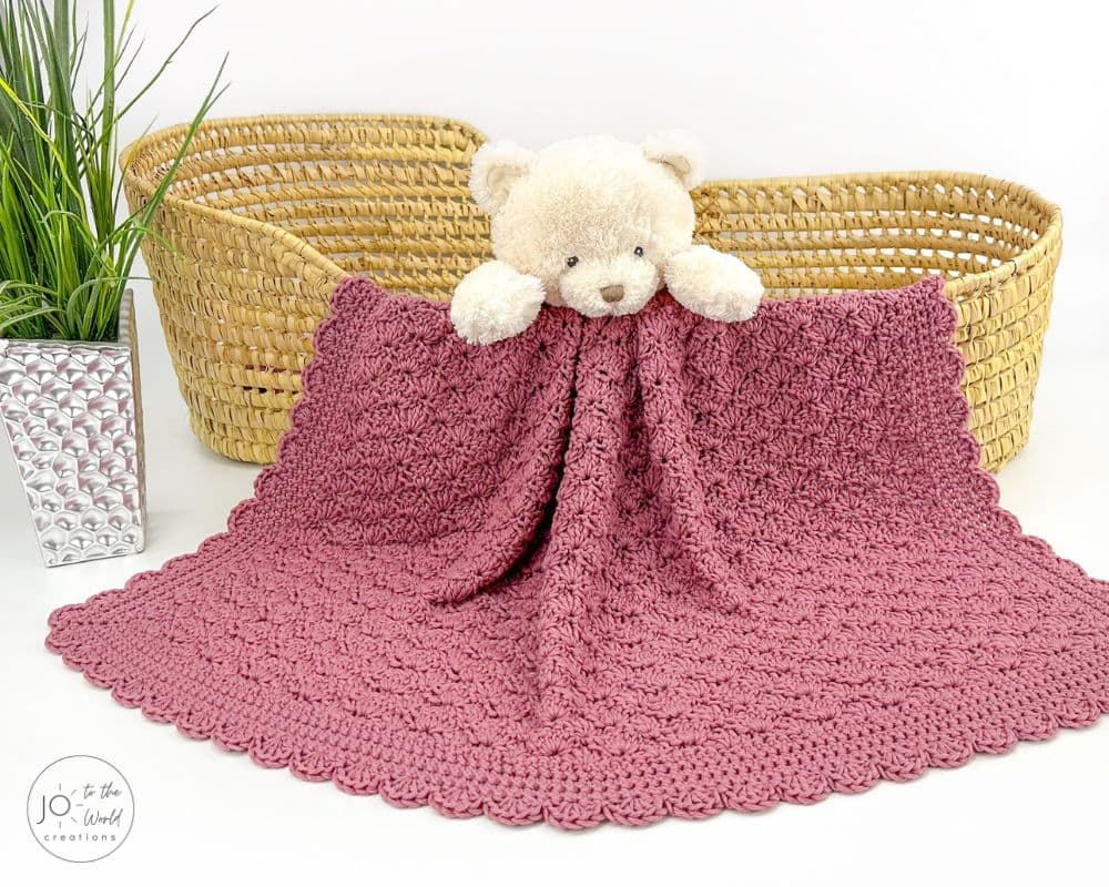 Easy Shell Blanket - Free Crochet Pattern