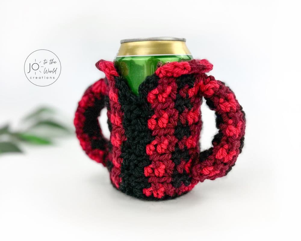 Football Beer Cozy Free Crochet Pattern - Right Handed 