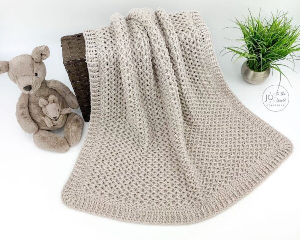 V-Stitch Baby Blanket Crochet Pattern
