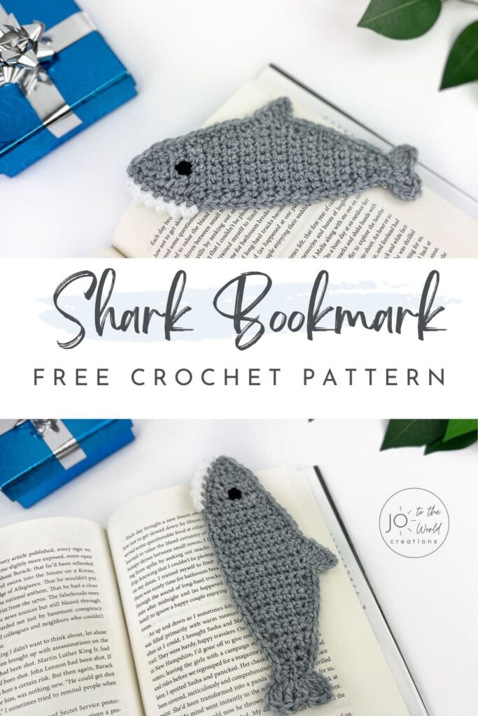 Shark Bookmark Free Crochet Pattern