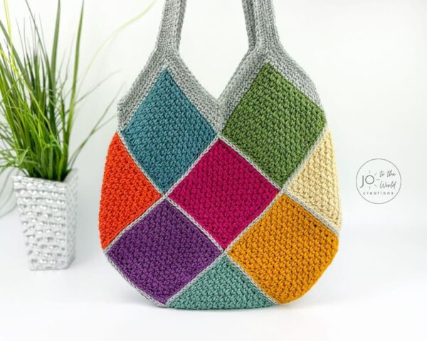 Colorful Squares Bag Crochet Pattern