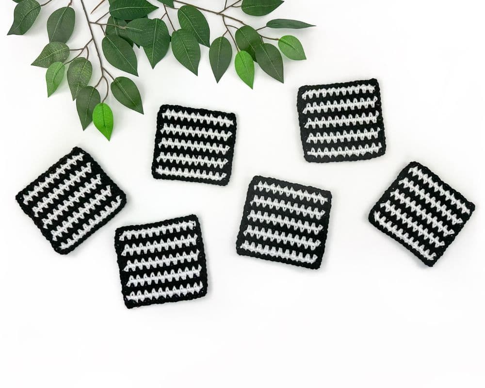 Black and white squares for blanket