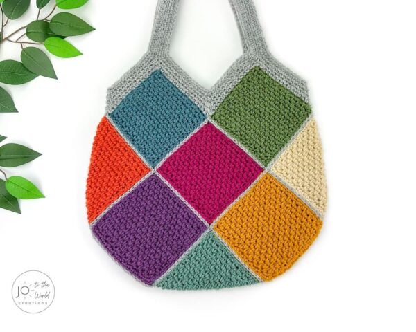Colorful Squares Bag Crochet Pattern