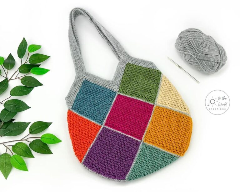 Colorful Squares Bag – Free Crochet Pattern