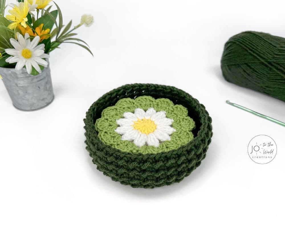 Crochet Coaster Container Pattern
