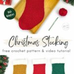 Easy Christmas Stocking - Free Crochet Pattern | Jo to the World Creations