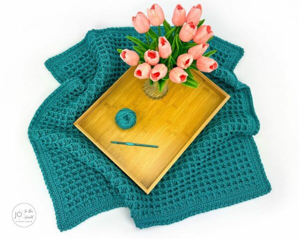 Crochet Waffle Stitch Blanket Pattern