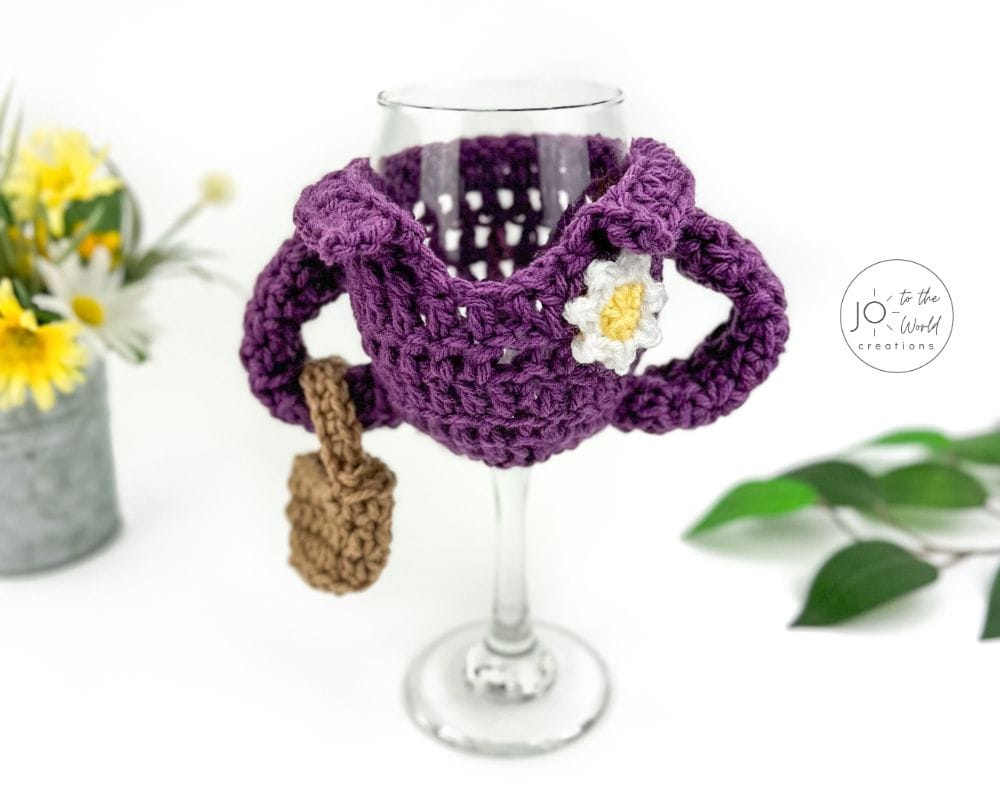 Crochet Wine Glass Holder Pattern